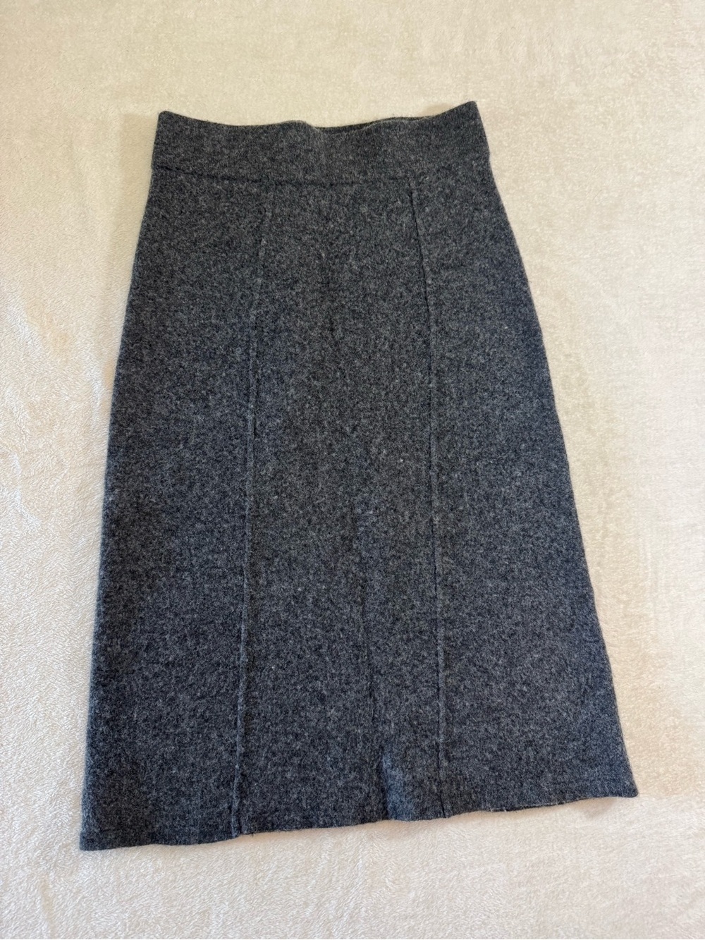 Vineyard Vines Dark Gray Wool Midi Skirt